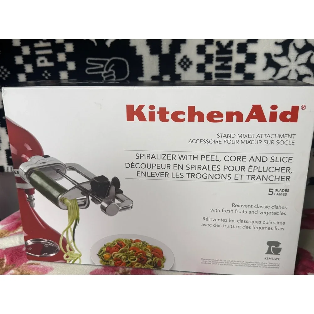 KitchenAid KSM1APC Spiralizer Plus Peel Core and Slice Stand Mixer Attachment